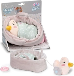 BABY born for babies Berta de peluche musical con cestita