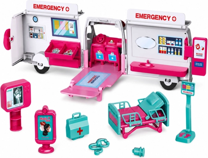 Ambulancia que se transforma en mini hospital