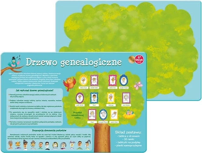 Árbol genealógico – tablero creativo para niños
