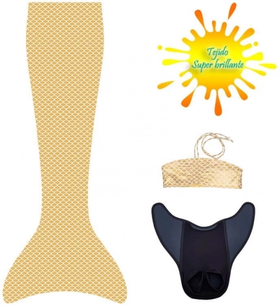 Set con aleta y bikini Aquaris Sunny