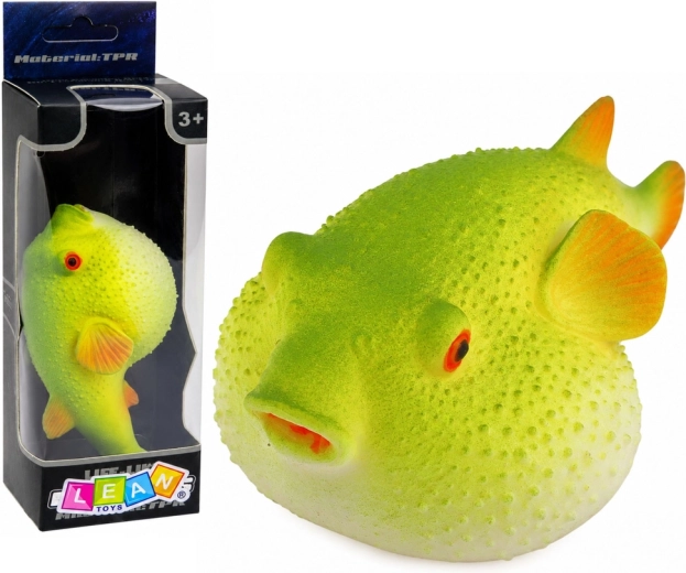Figura de goma de pez globo de TPR 12 cm