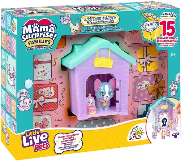 Little Live Pets Mama Surprise Families – casita para cachorritos Puppy Party