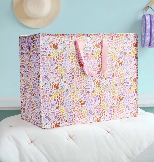 A Little Lovely Company - Bolsa de almacenamiento XL con motivo floral