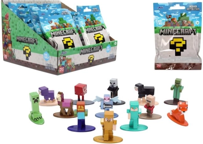 Minecraft nano figura en sobre – mini figura metálica coleccionable