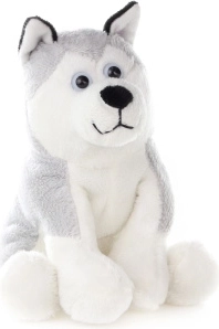 Perro husky de peluche 15 cm