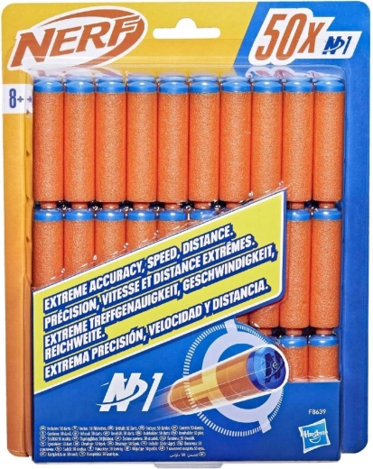 Hasbro Nerf N Series dardos de espuma de repuesto - 50 unidades