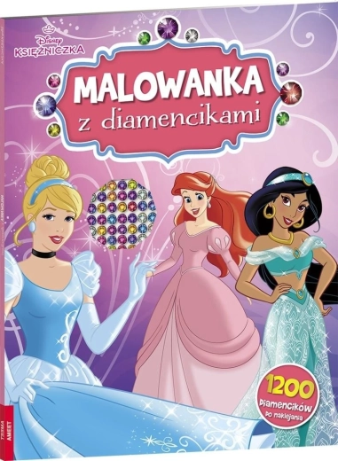 Disney Princesas – libro para colorear con pegatinas de diamantes