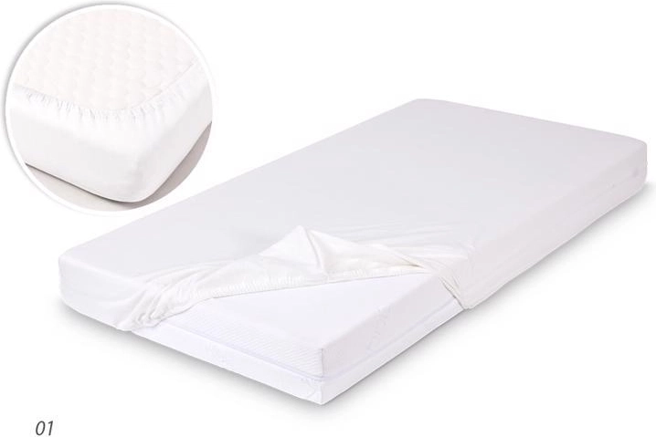 Sábana de bambú 60 × 120 cm blanca BABYMATEX