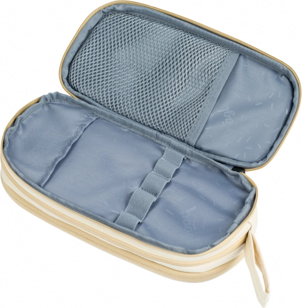 Estuche para estudiantes con 3 compartimentos y cremalleras YKK