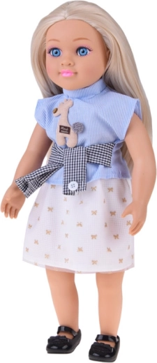 Largo cabello rubio para peinar y crear peinados