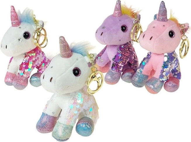 Llavero de peluche unicornio