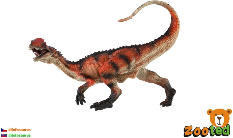 Dinosaurio Dilofosaurus de plástico 15 cm