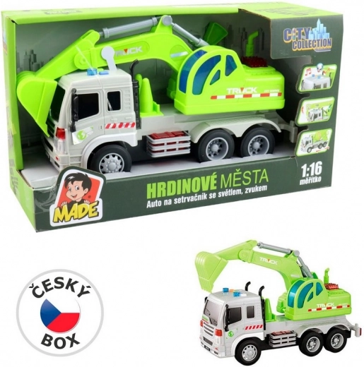 Auto Excavadora City Collection con Luz y Sonido