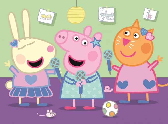 Puzzle miniMAXI de 20 piezas PEPPA PIG karaoke – Trefl