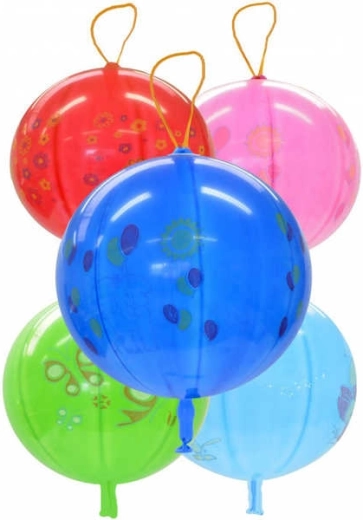 Globo punch ball inflable Gemar con estampado y goma elástica 45 cm - 1 unidad
