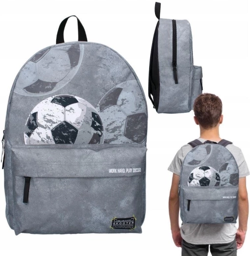 Mochila escolar Skooter fútbol 39 cm