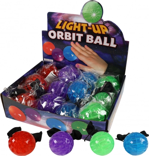 Pelota saltarina con goma y luz