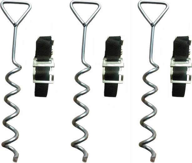 Kit de anclaje Marimex para camas elásticas (3 uds.)