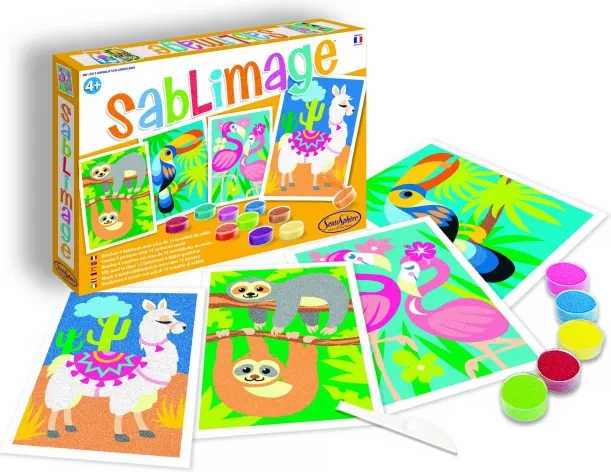 Sentosphere Sablimage mini cuadros de arena animales sudamericanos