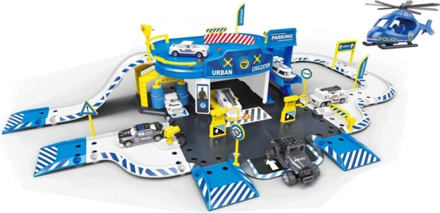 Set de juego de estación de carga policial