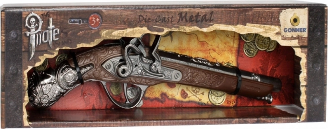 Pistola pirata metálica infantil Gonher