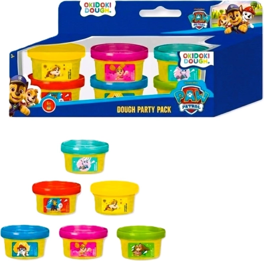 Plastilina para modelar La Patrulla Canina, set de 6 colores