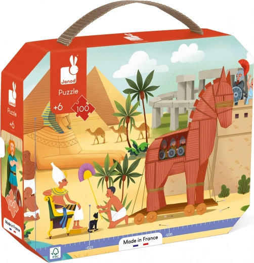 Puzzle panorámico en maletín Antigüedad y mitología 100 piezas