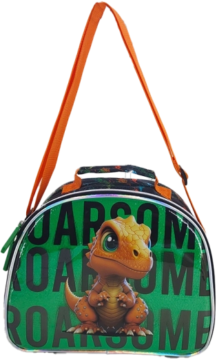 Bolso infantil bandolera con dinosaurio 25 cm