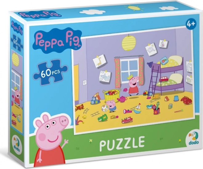 Puzzle Peppa Pig – juegos en la habitación, 60 piezas