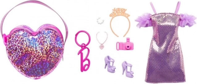 Barbie Conjunto de moda premium vestido a rayas
