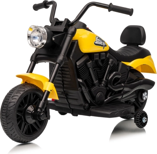 Motocicleta eléctrica infantil STAR amarilla