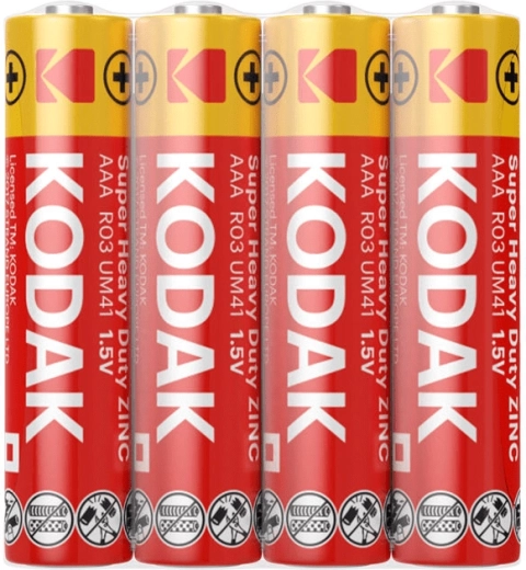 Kodak Heavy Duty pilas AAA (micro) 1,5 V – paquete de 4 uds.