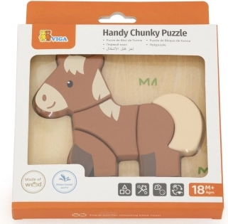 Puzzle de madera para los más pequeños – caballito