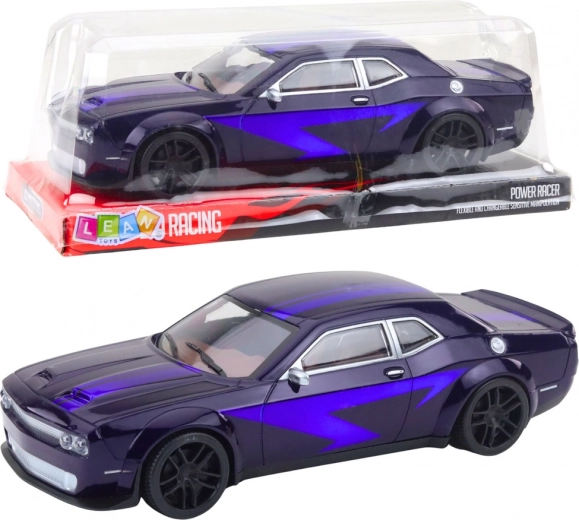 Coche deportivo de carreras con tracción por fricción – morado oscuro