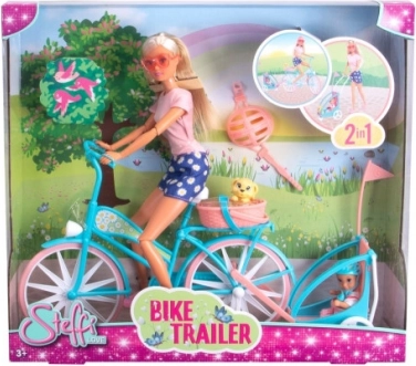 Muñeca Steffi de excursión en bicicleta