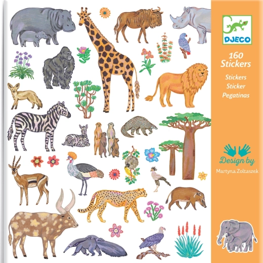 Pegatinas Animales Africanos DJECO