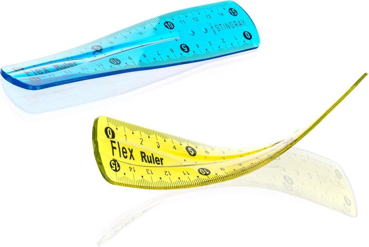 Regla Flexi flexible e irrompible de 15 cm (surtido de colores)