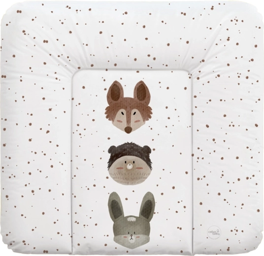 Ceba Baby cambiador blando para cómoda Basic Cute Animals 75 × 72 cm