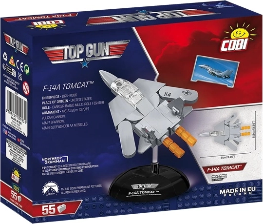 Cobi Top Gun F-14A Tomcat kit de construcción de avión 1:300