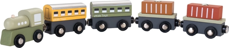 2Kids Toys tren de madera 2 en 1