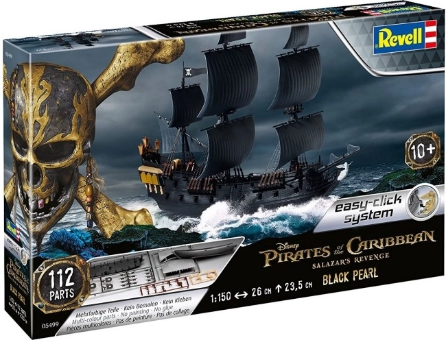 Modelo de barco de plástico Black Pearl 1:150