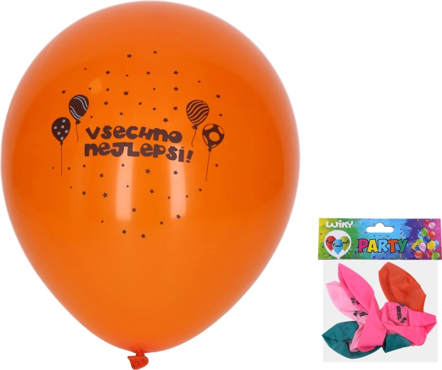 Globos inflables Feliz cumpleaños de 30 cm - 5 unidades