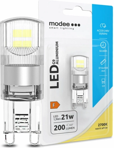 Bombilla LED G9 Modee 1,9 W blanco cálido