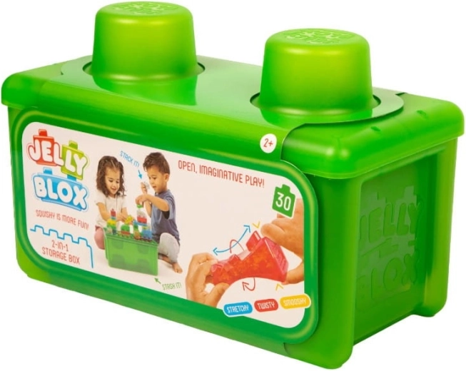 Bloques blandos Jelly Blox con caja de almacenamiento
