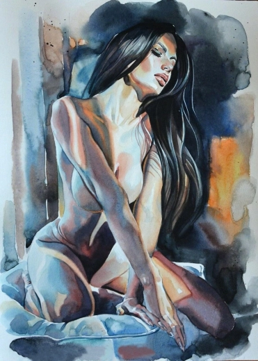 NORIMPEX pintura de diamantes desnudo femenino 30 × 40 cm