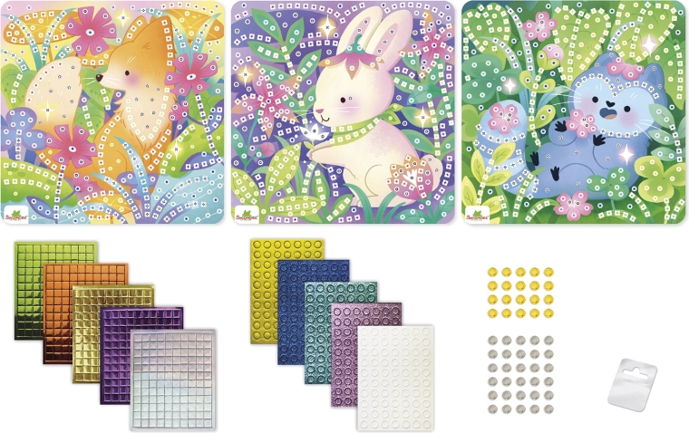 Stick & Fun mosaico de animalitos cariñosos