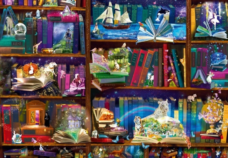 Puzzle Bluebird Aventura en la biblioteca 1000 piezas