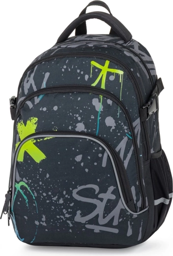 Mochila estudiantil Oxy Scooler Graffiti Blue