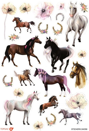 Pegatinas Horses Topgal