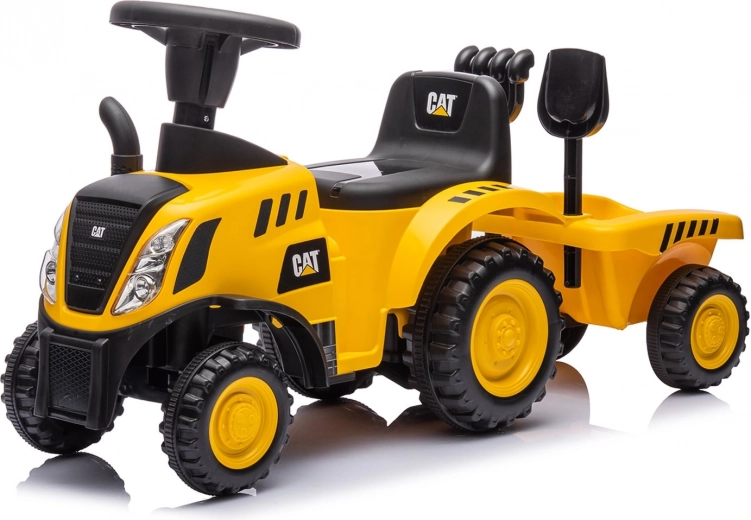 Correpasillos tractor CAT de la marca Chipolino amarillo